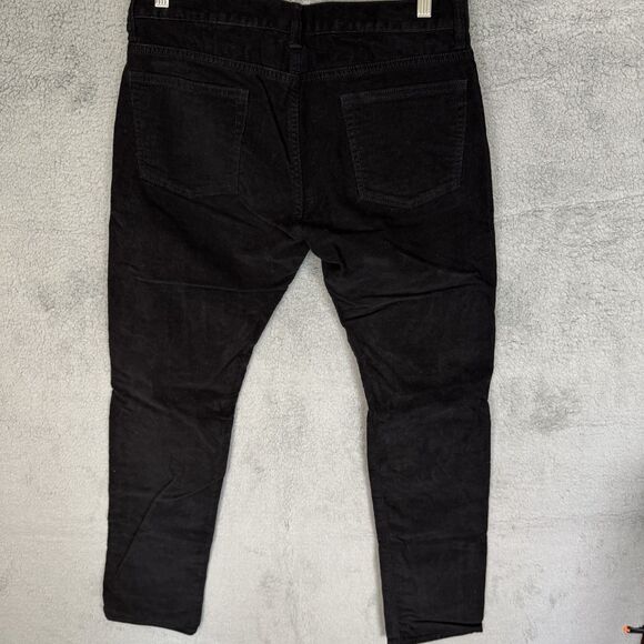 J Crew Pants Mens 30x31 Black Corduroy Chino 484 Slim Fit Classic Casual - Picture 5 of 9